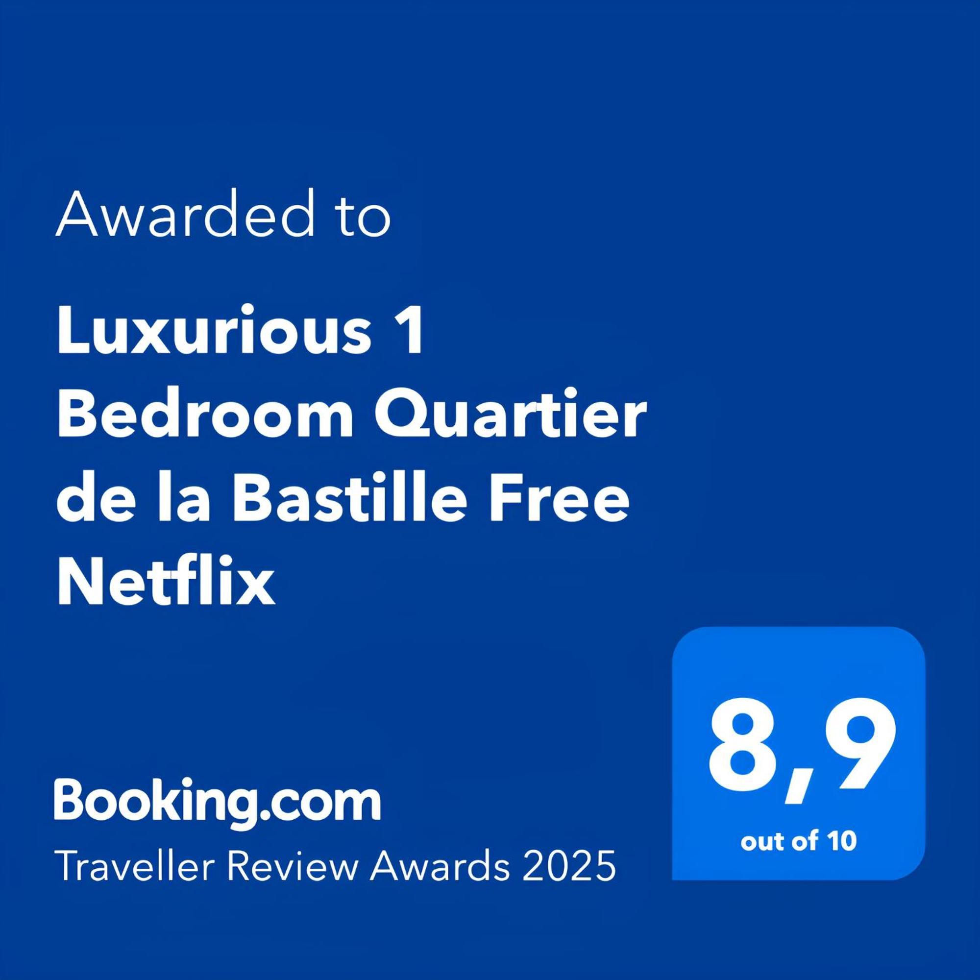 Luxurious 1 Bedroom Quartier De La Bastille Free Netflix Paris Luaran gambar